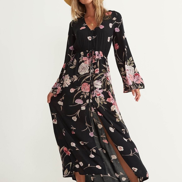 Billabong Desi Kimono Maxi Dress - Picture 3 of 10